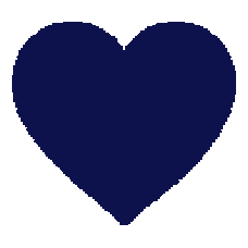Gif animé coeur bleu foncé